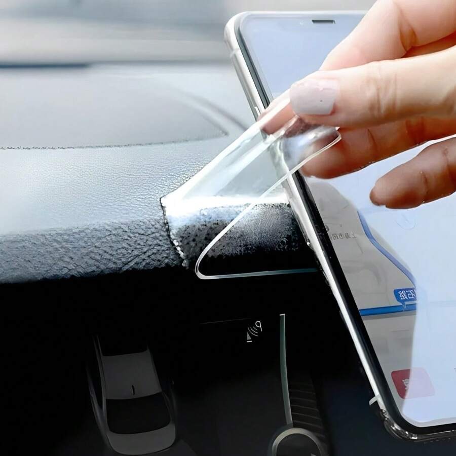 Cinta adhesiva doble cara, transparente y lavable, 1 metro