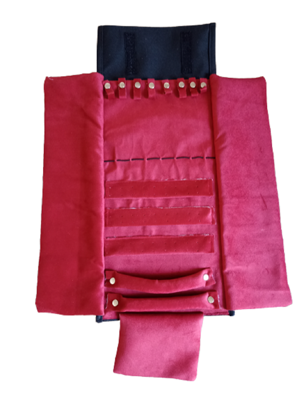 Manta de Tela Mixta Grande, Exhibidor de joyas, organizador de joyas