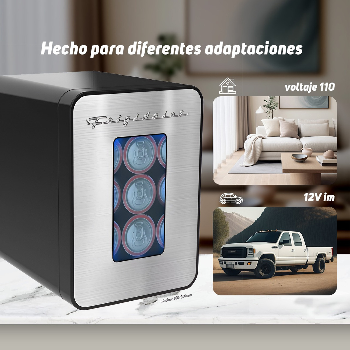 Mini Refri Frigidaire 15 Latas 10L Refrigerador Cosméticos.