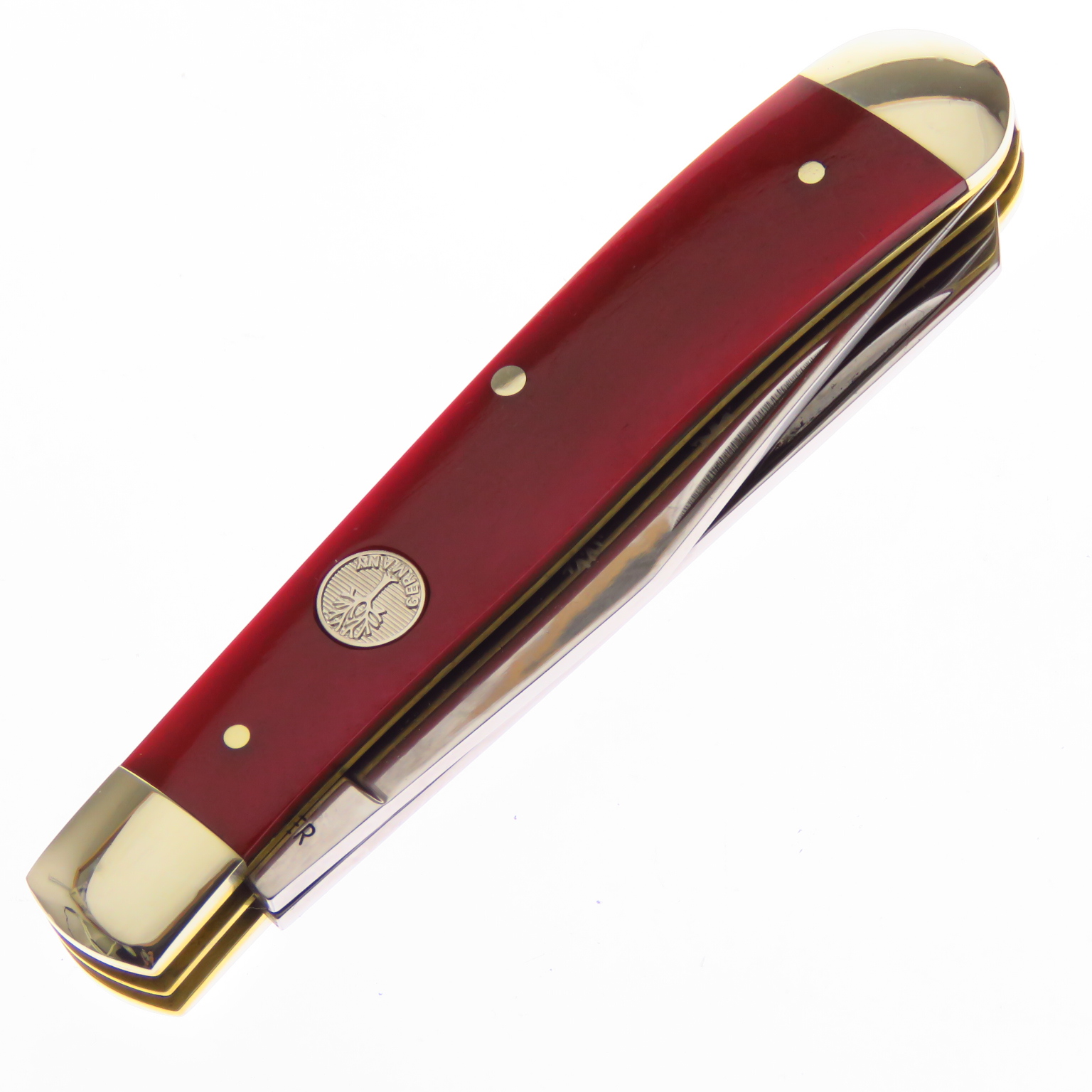 Bo110830 Boker Navaja Trapper 2.0 Hueso Rojo D2 Alto Carbon.