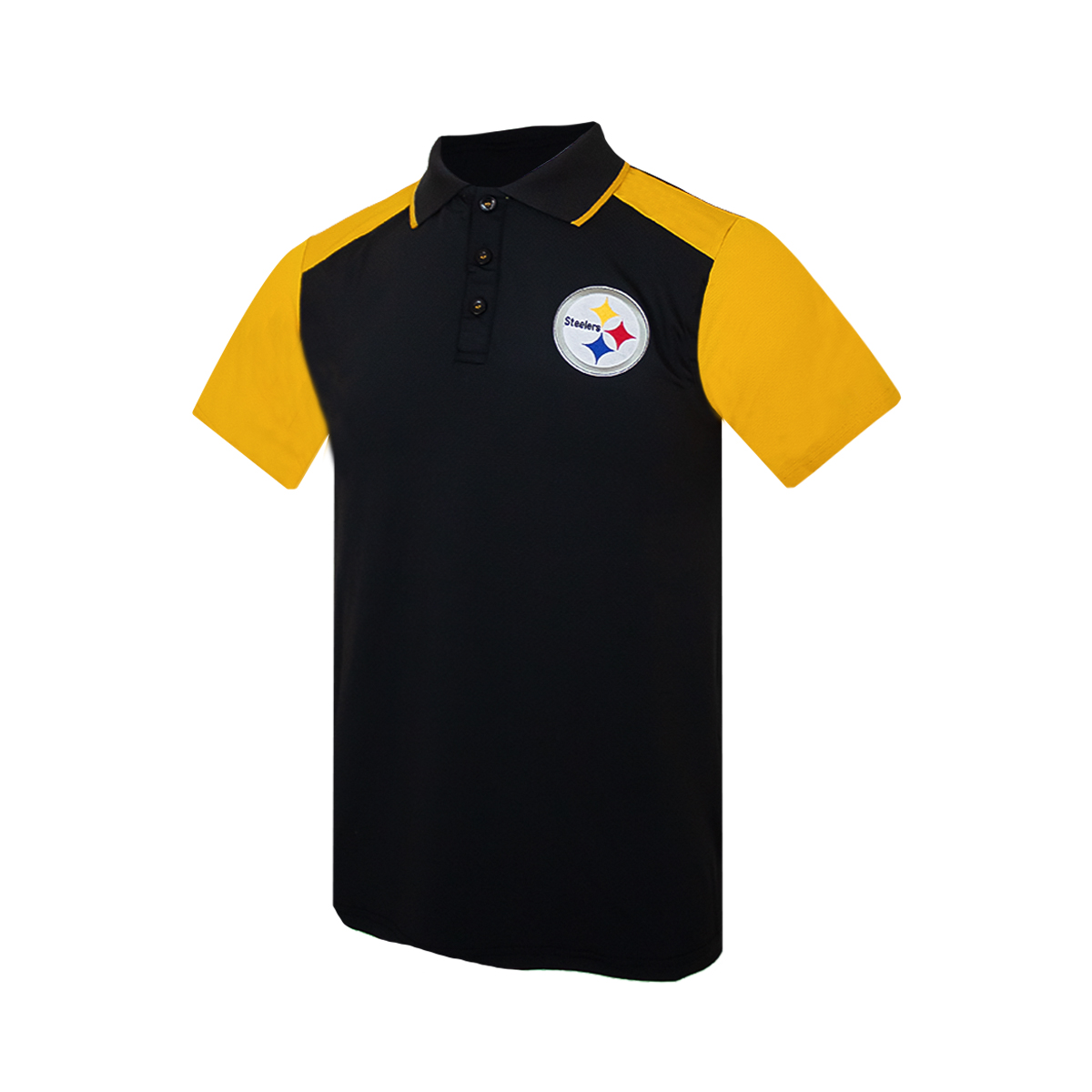 Playera deportiva NFL para caballero tipo polo Pittsburgh Steelers 100% original