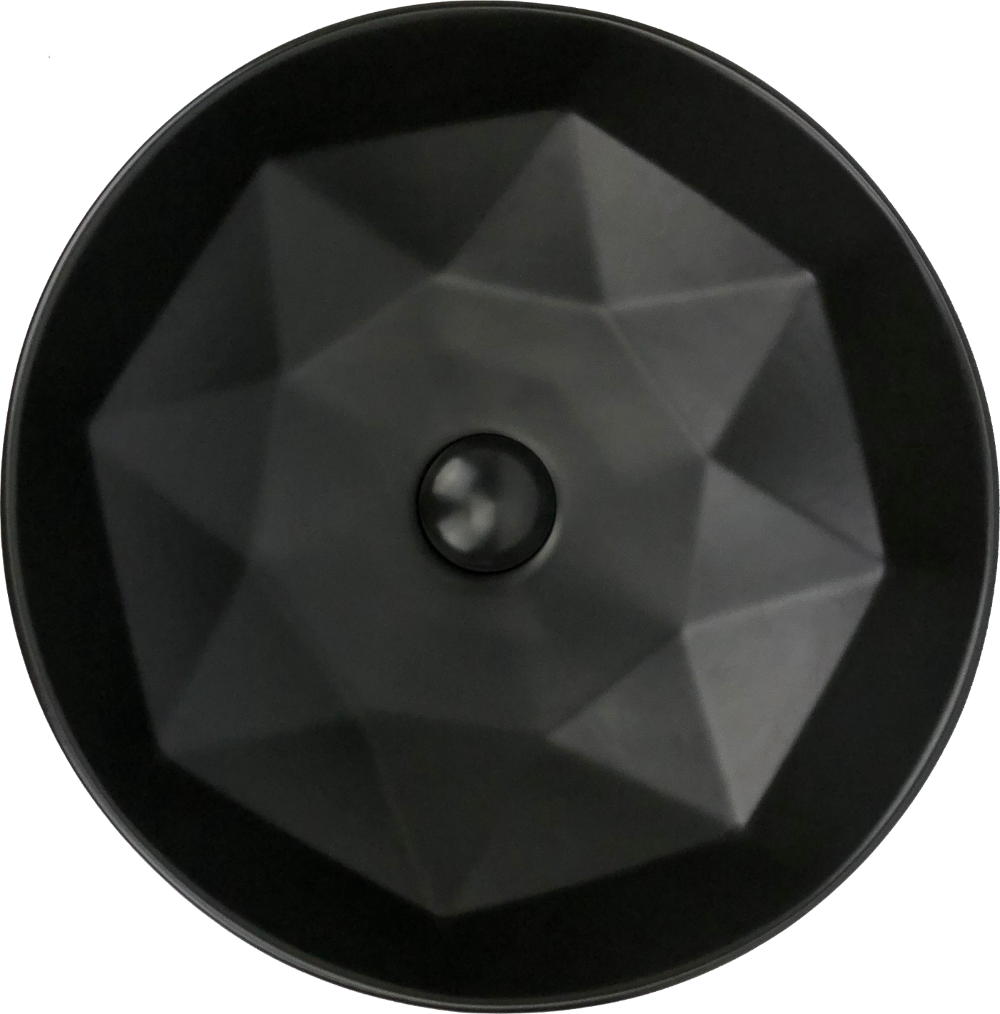 Lavabo Cerámico para Baño GHI, forma circular en color negro mate. De sobreponer, con diseño europeo ideal para todo tipo de baños. Dimensiones 40.5 x 40.5 x 14.5 cms. (base x altura x profundidad)