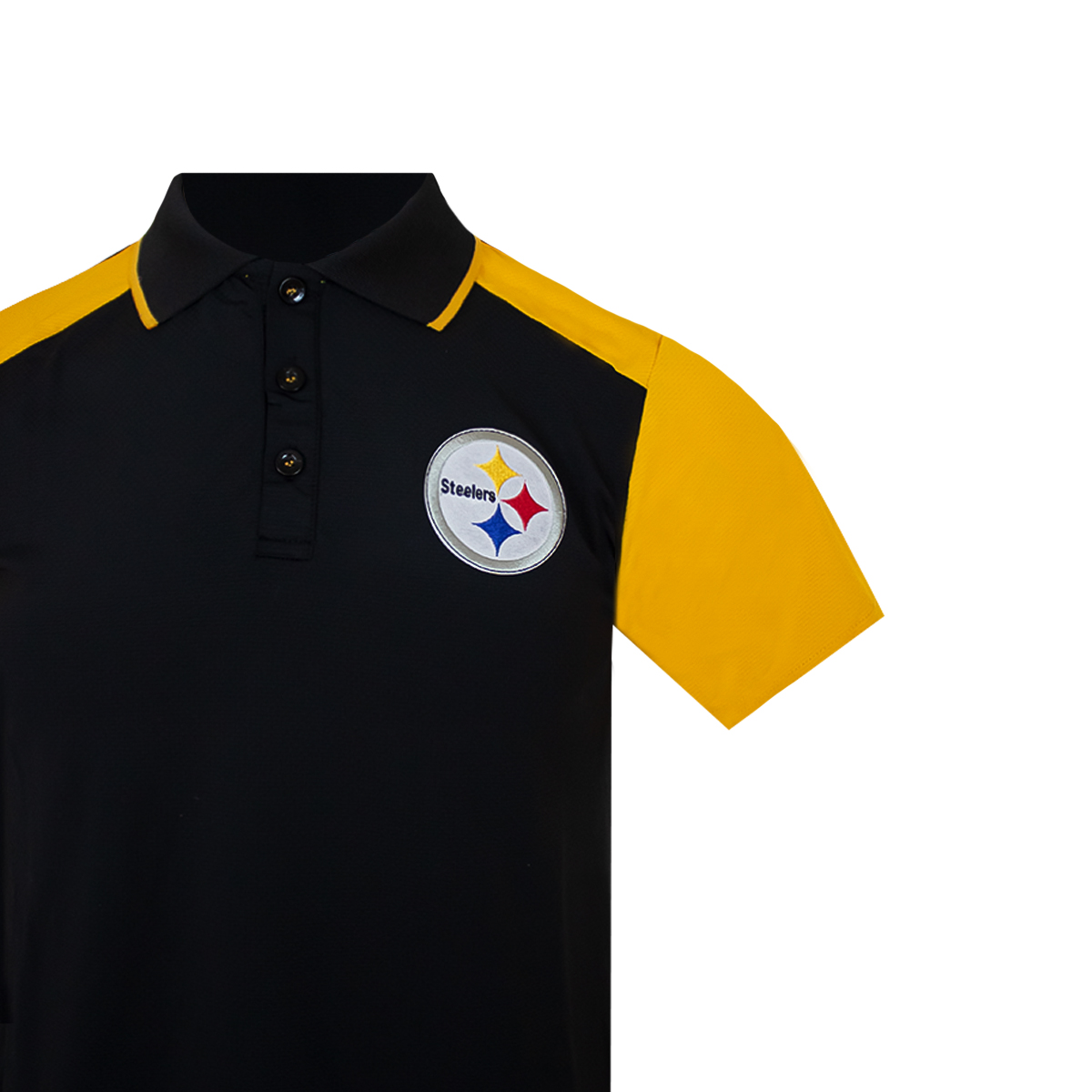 Playera deportiva NFL para caballero tipo polo Pittsburgh Steelers 100% original