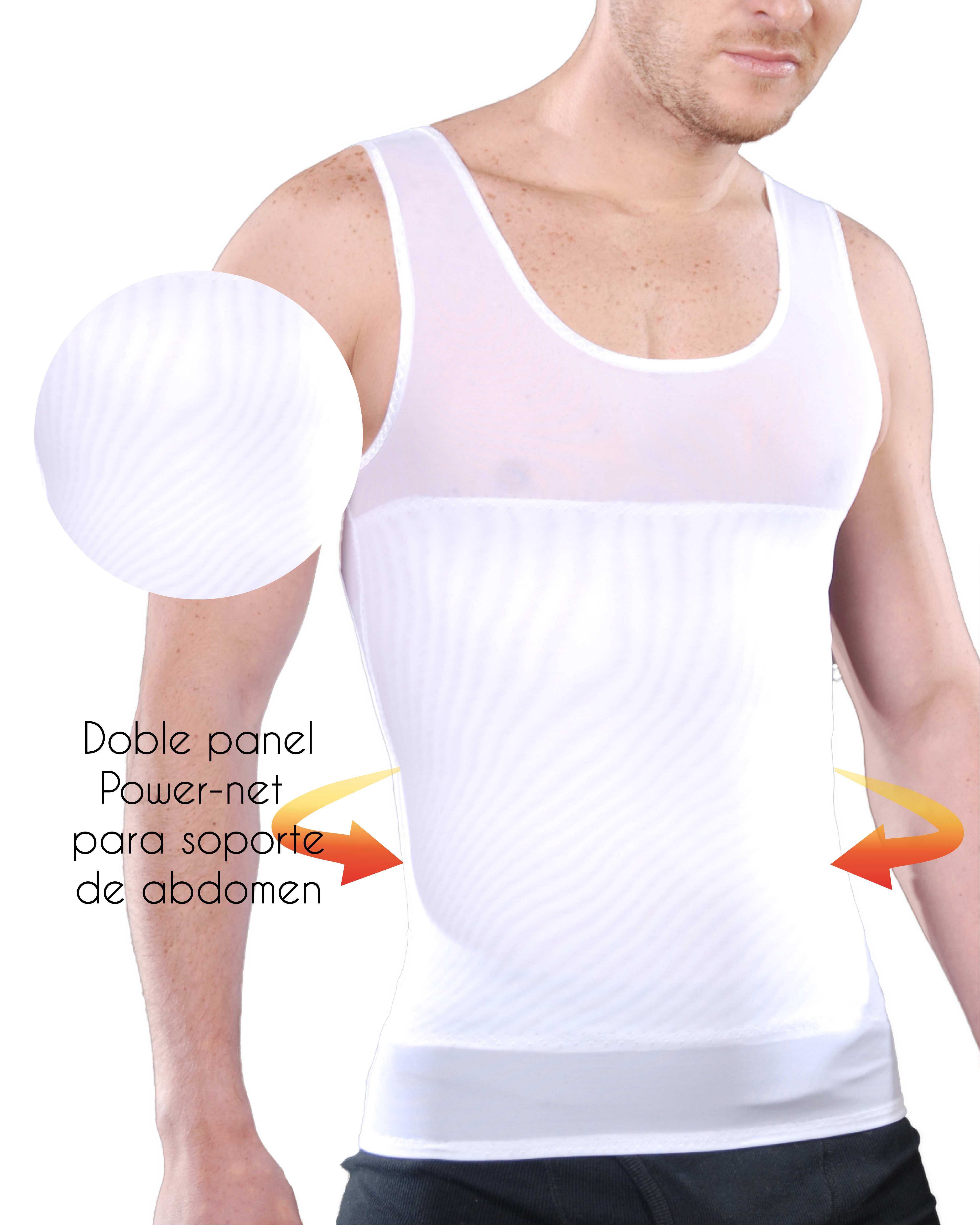 Camiseta de Control Caballero para estaturas hasta 1.75m