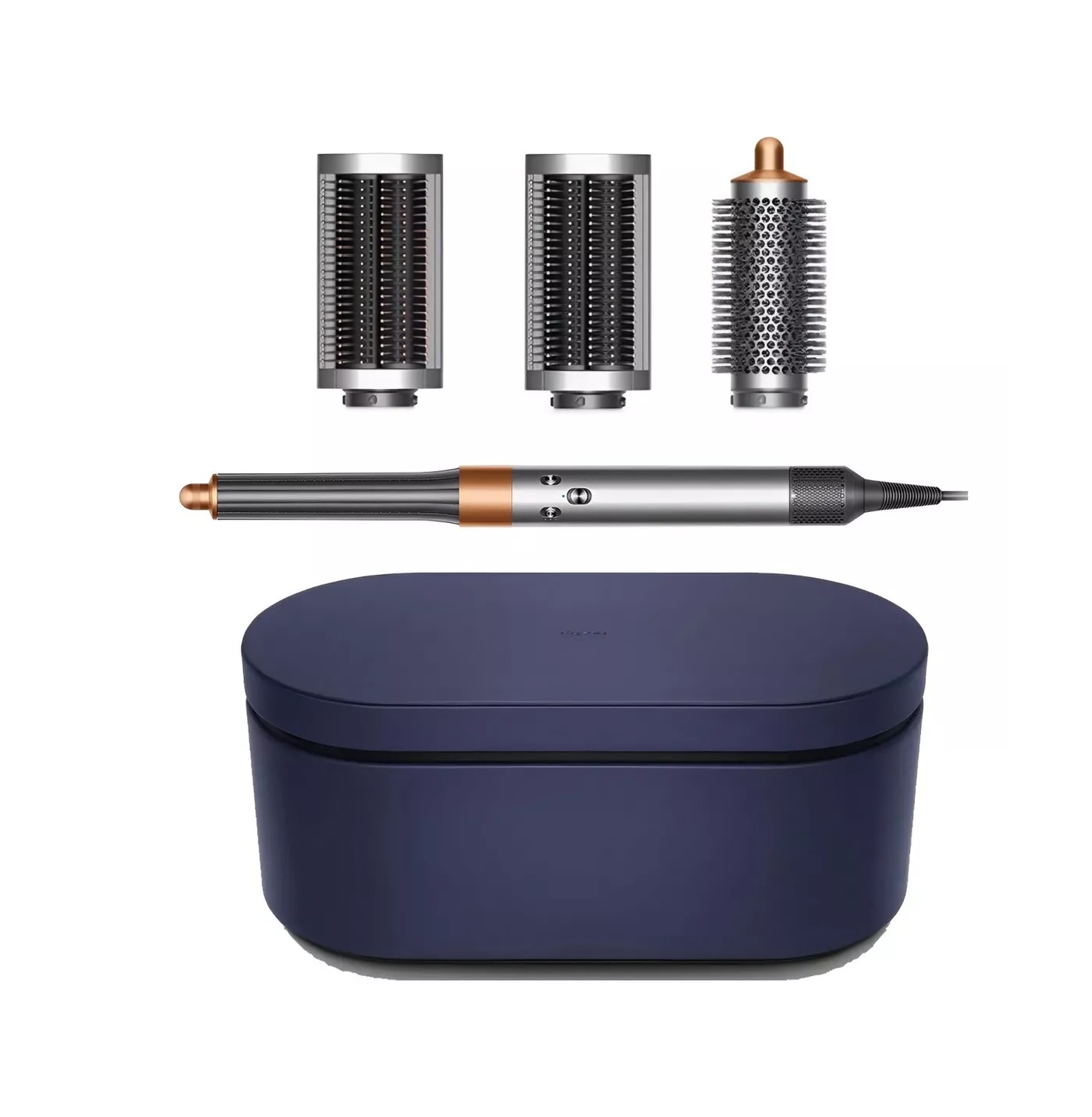 Multiestilizador Dyson Airwrap Completo Largo, Modelo: 400714-01 Color Niquel/Cobre .