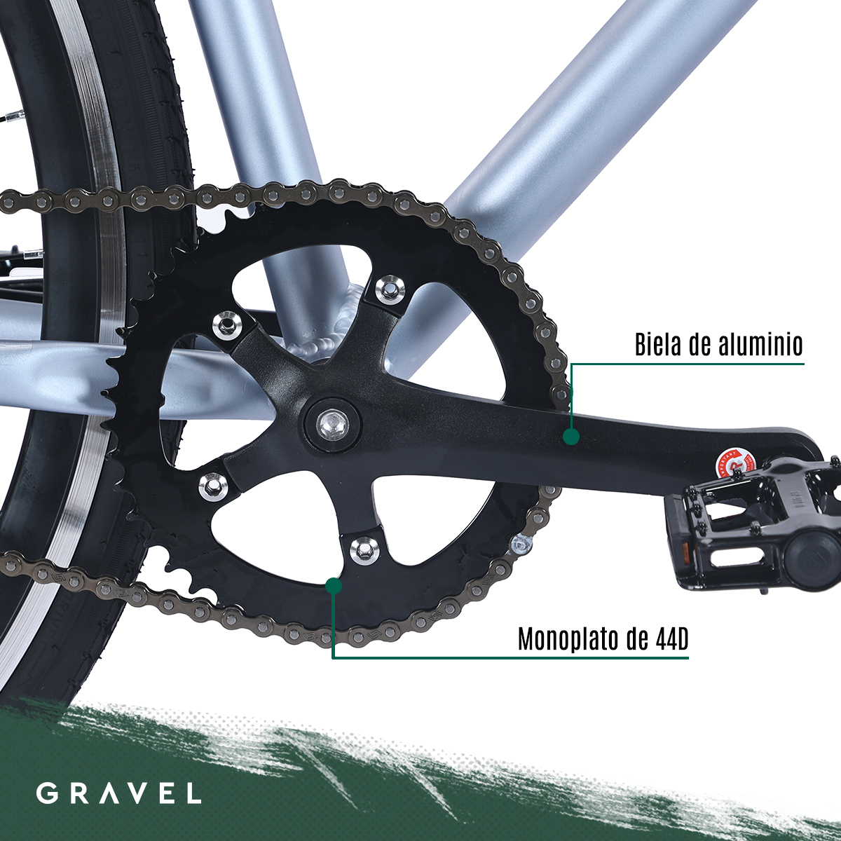 Bicicleta Gravel Fixie R700c Aluminio Color Azul Tamaño Del Cuadro 51.