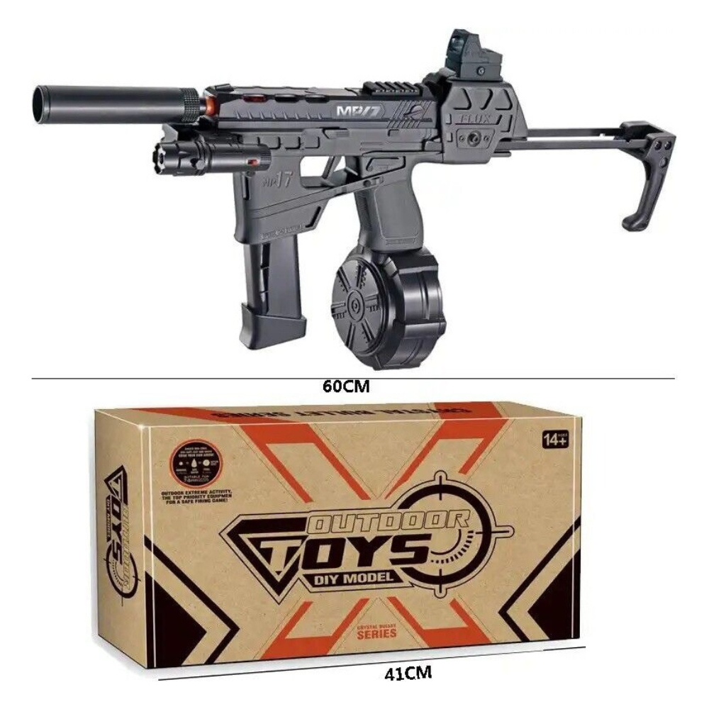 Lanzador de Juguete Automática de Hidrogel M.P.17, Lanzador Eléctrico para Exteriores, Gel Blaster, Juego de Equipo Disparo de Proyectiles de Hidrogel, Batería Recargable.