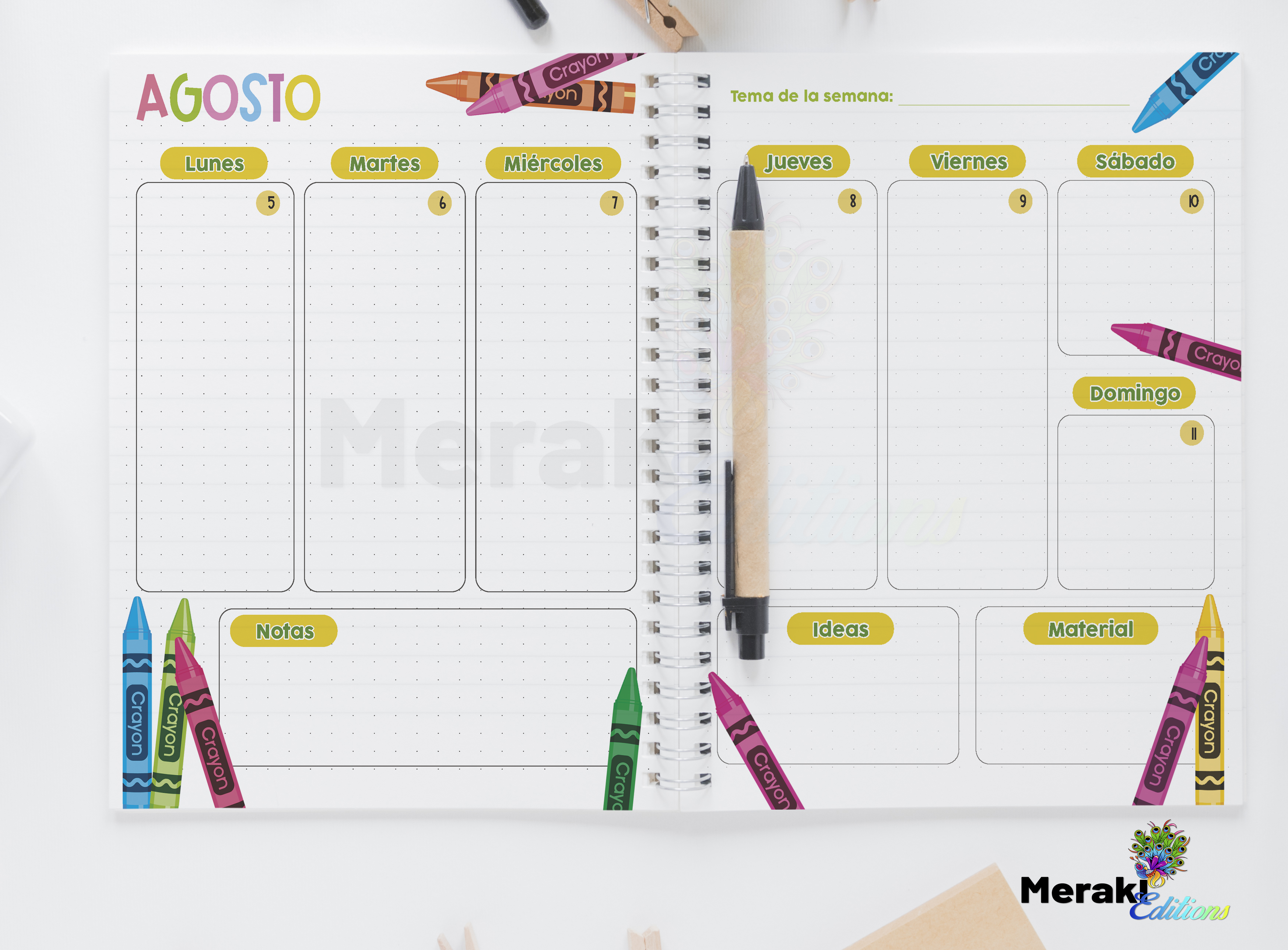 Agenda Docente 24-25 Escolar Crayola 01