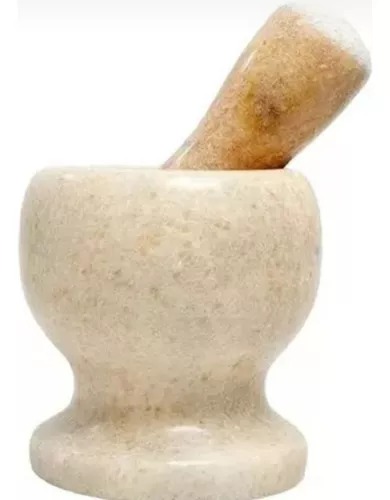 Mortero De Mármol Moledor Tritura Mezcla Para Hierbas Y Ajo .