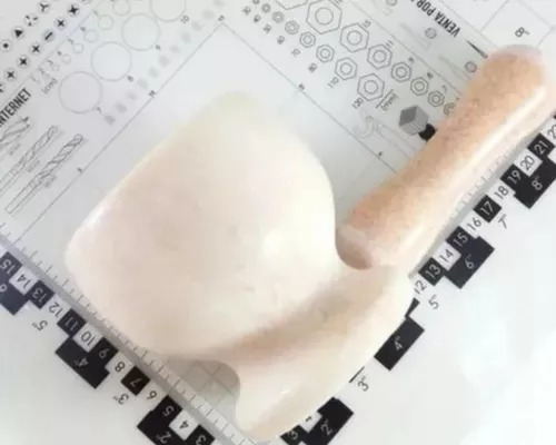 Mortero De Mármol Moledor Tritura Mezcla Para Hierbas Y Ajo .