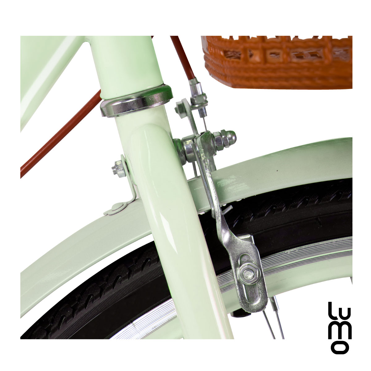 Bicicleta Urbana De Paseo R26 Doble Freno Vintage Canastilla.