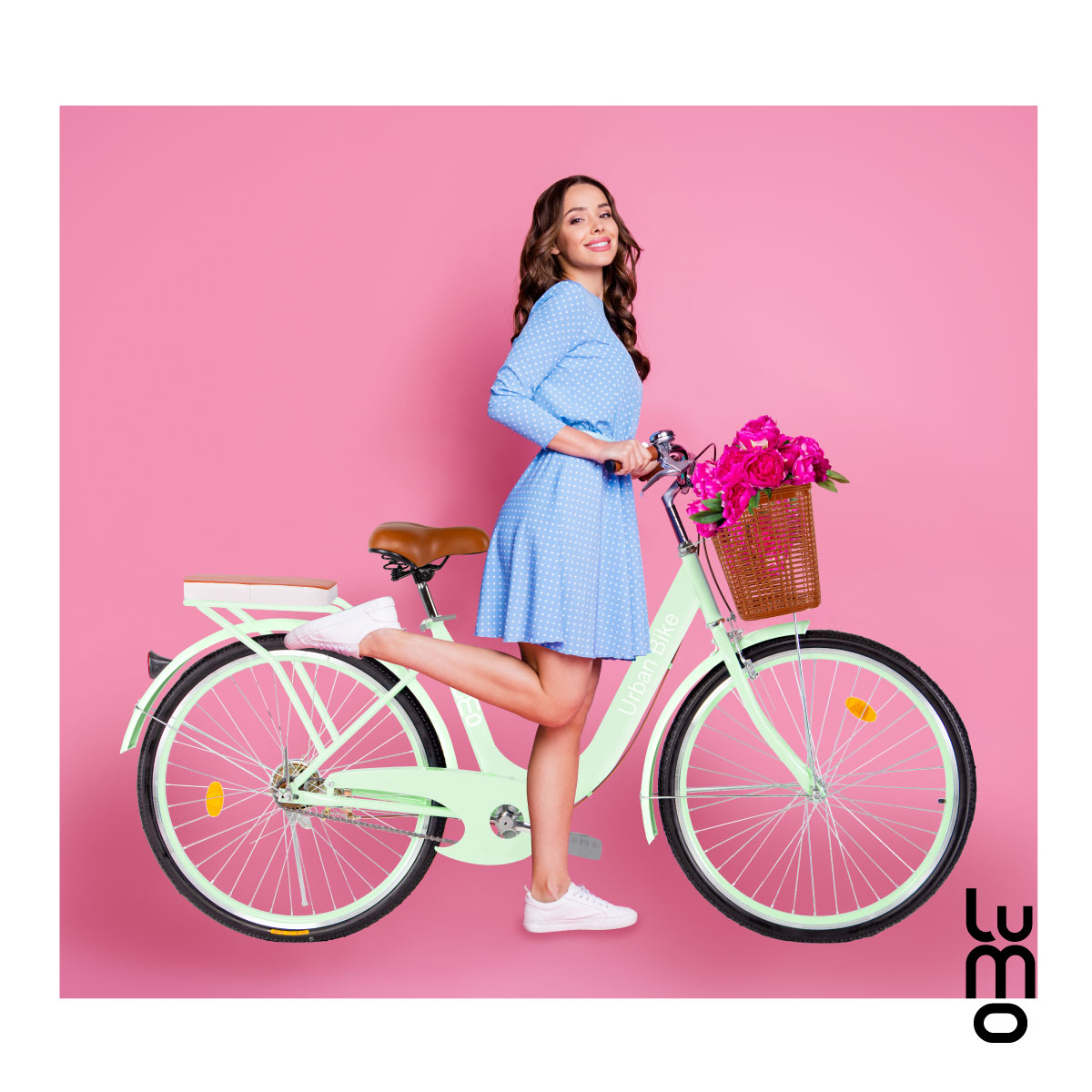 Bicicleta Urbana De Paseo R26 Doble Freno Vintage Canastilla.