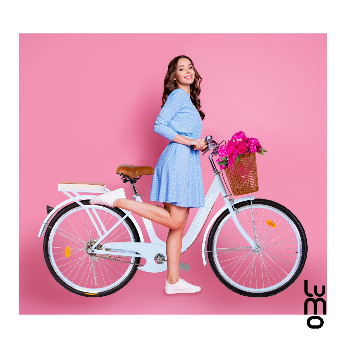 Bicicleta Urbana De Paseo R26 Doble Freno Vintage Canastilla.