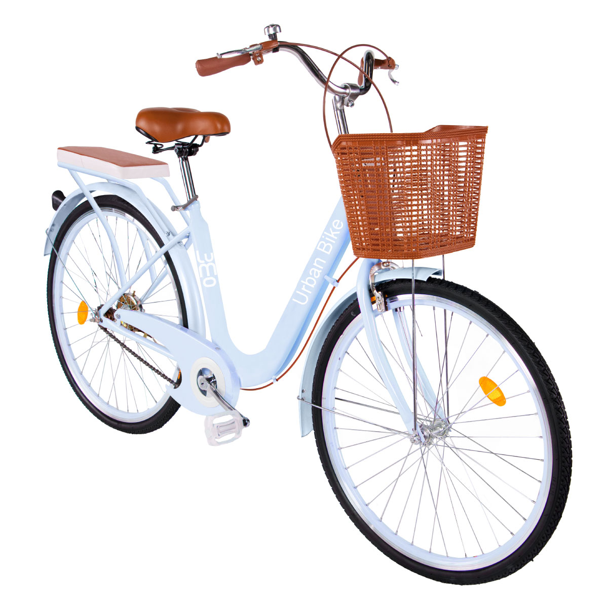 Bicicleta Urbana De Paseo R26 Doble Freno Vintage Canastilla.
