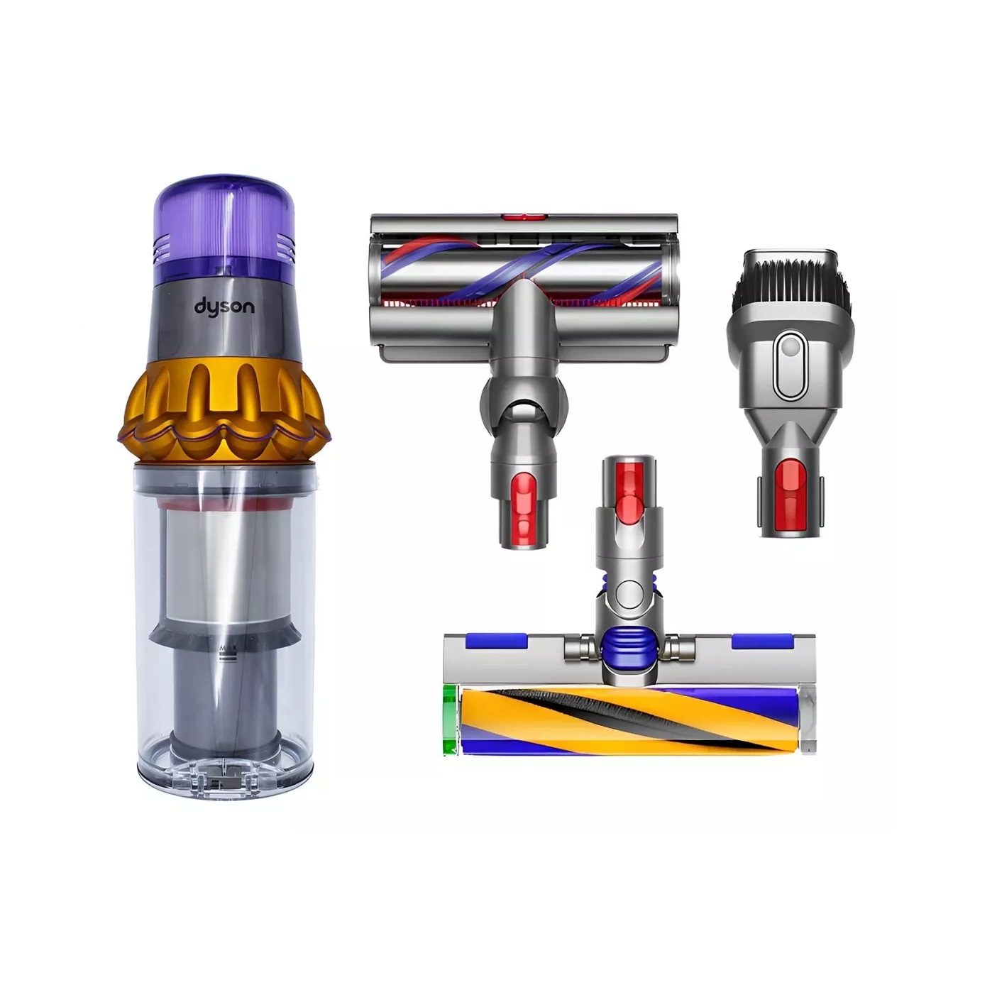 Aspiradora Inalambrica Dyson V15 Detect Con Accesorios Amarillo/Niquel.