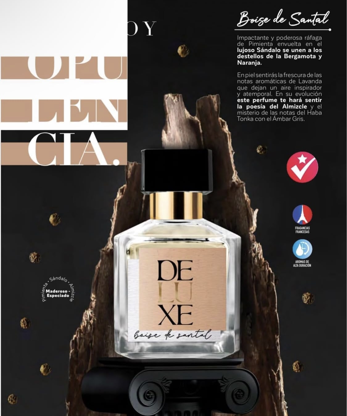 SANTAL 33 LE LABO - DUPE BOISE DE SANTAL INSPIRADO EN SANTAL 33 LE LABO PERFUME FRAGANCIA INSPIRADA EN LE LABO 33 EXQUISITO AROMA EDICIÓN DELUXE FRAGANCIAS NICHO