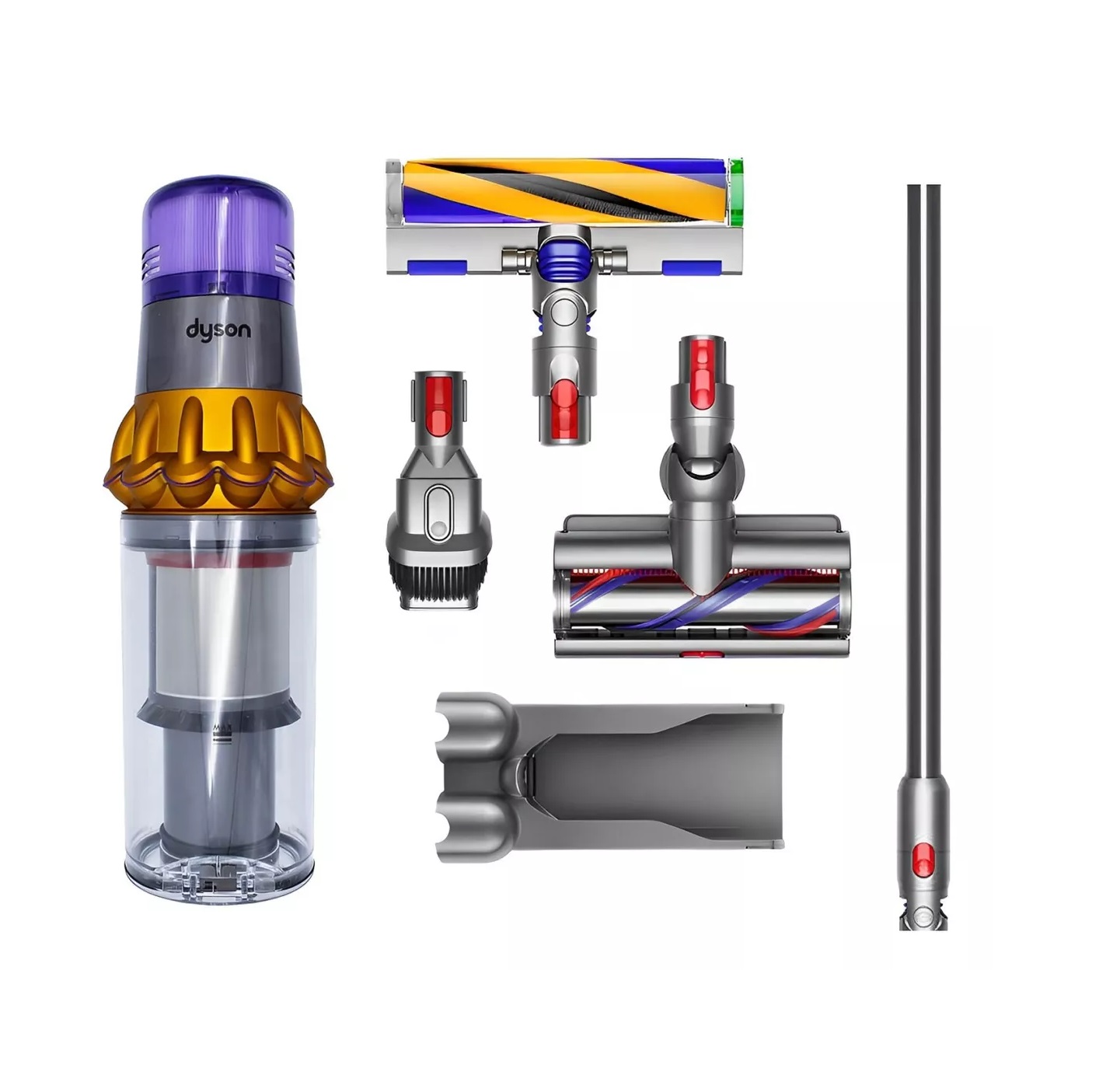 Aspiradora Inalambrica Dyson V15 Detect Con Accesorios Amarillo/Niquel.