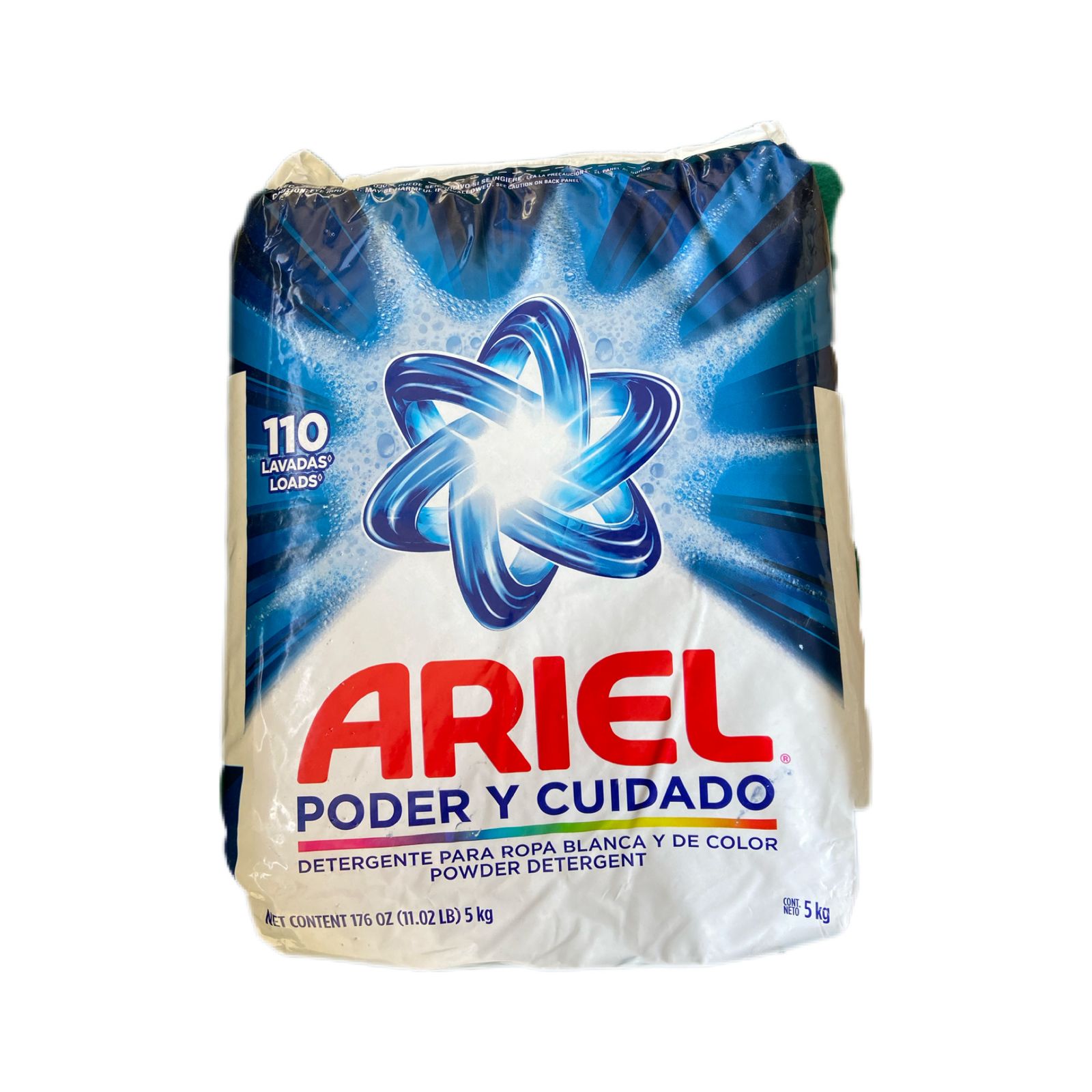 Ariel Detergente En Polvo Poder Y Cuidado De 5 Kilos