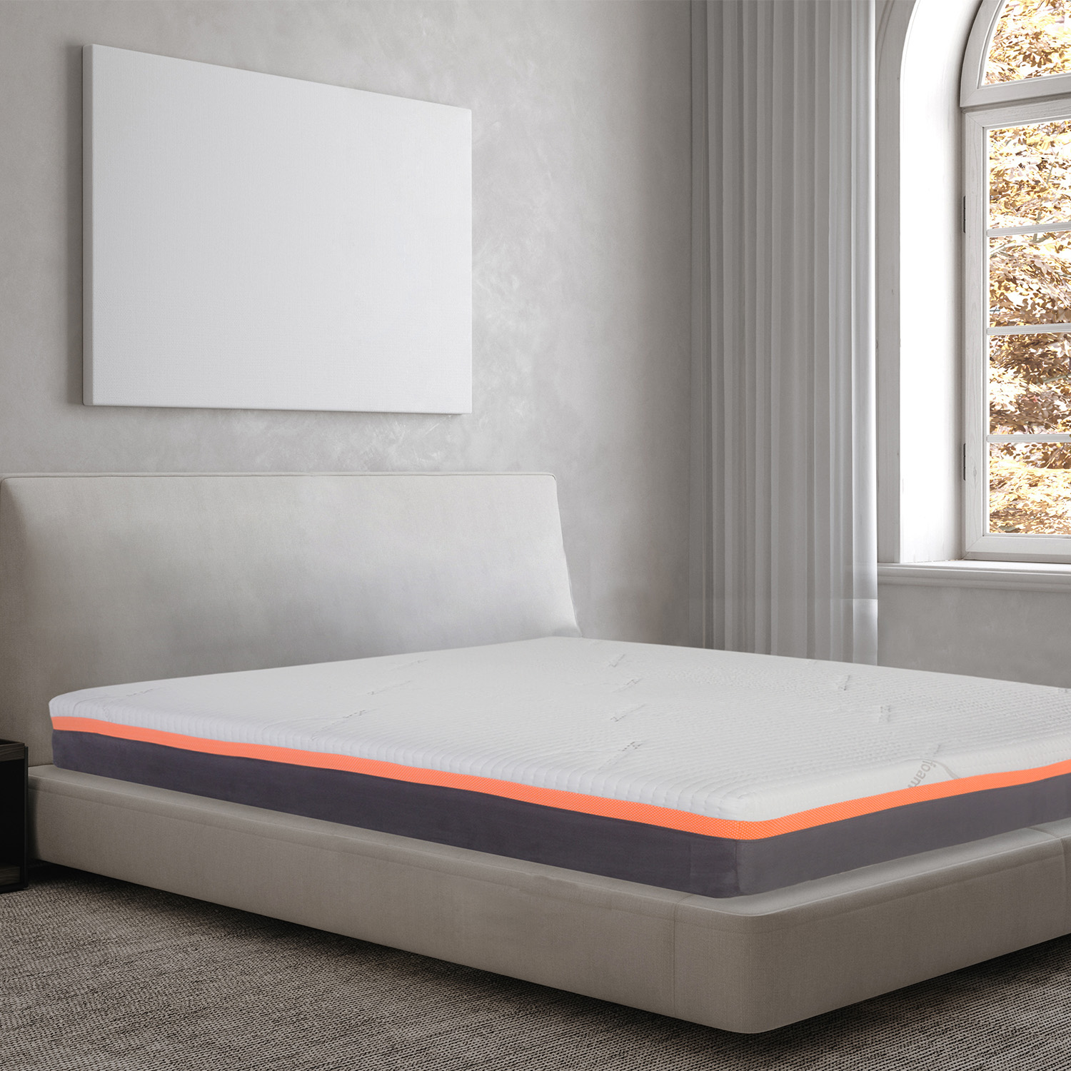 MEMORY FOAM Colchón Better Individual 7 cm de Memory Foam Firmeza Suave Media.