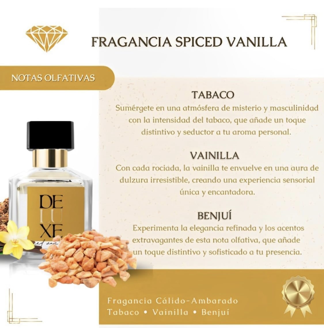 TOBACCO VAINILLE TOM FORD - DUPE SPICED VANILLA DUPE TOBACCO VAINILLE - FRAGANCIA PERFUME NICHO COLECCIÓN DELUXE