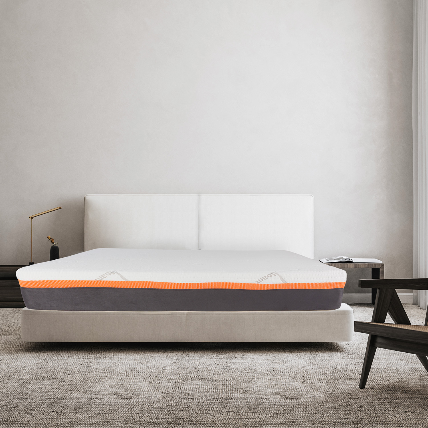 MEMORY FOAM Colchón Better Individual 7 cm de Memory Foam Firmeza Suave Media.