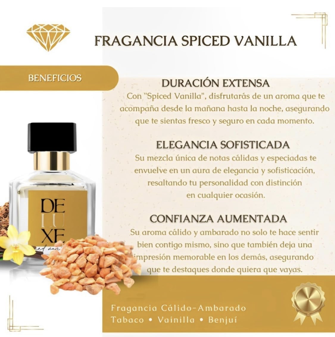 TOBACCO VAINILLE TOM FORD - DUPE SPICED VANILLA DUPE TOBACCO VAINILLE - FRAGANCIA PERFUME NICHO COLECCIÓN DELUXE