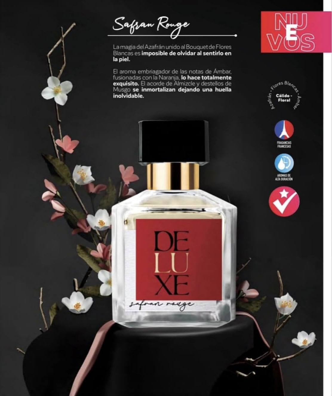 BACCARAT ROUGE 540 - DUPE SAFRAN ROUGE DUPE FRAGANCIA PERFUME DE FRAGANCIAS NICHO DELUXE SAFRAN ROUGE DUPE DE BACCARAT ROUGE 540 FRAGANCIA EXQUISITA