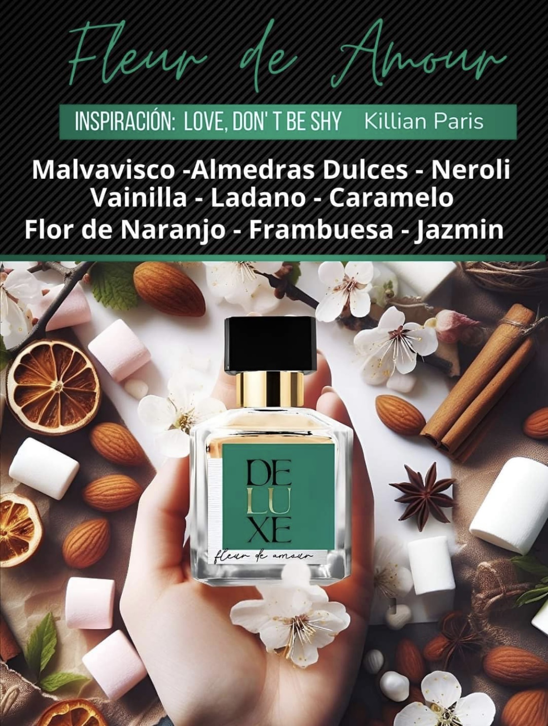 LOVE DON'T BE SHY - BY KILLIAN DUPE FLEUR DE AMOUR PERFUME FRAGANCIA NICHO COLECCIÓN DELUXE DUPE DE LOVE DON'T BY SHY - BY KILLIAN