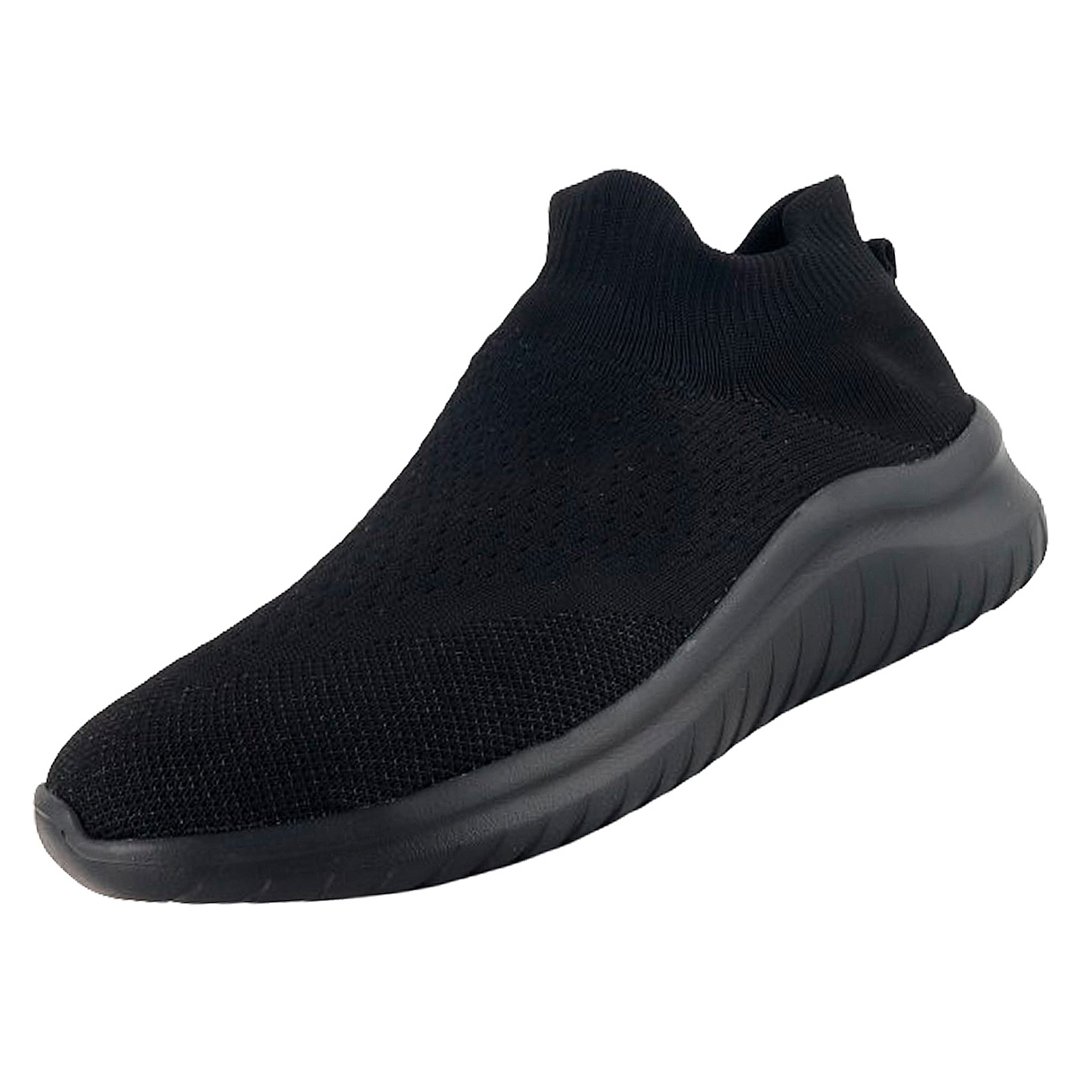 Tenis Deportivos Calcetin hombre ligero casual negro 102-nn