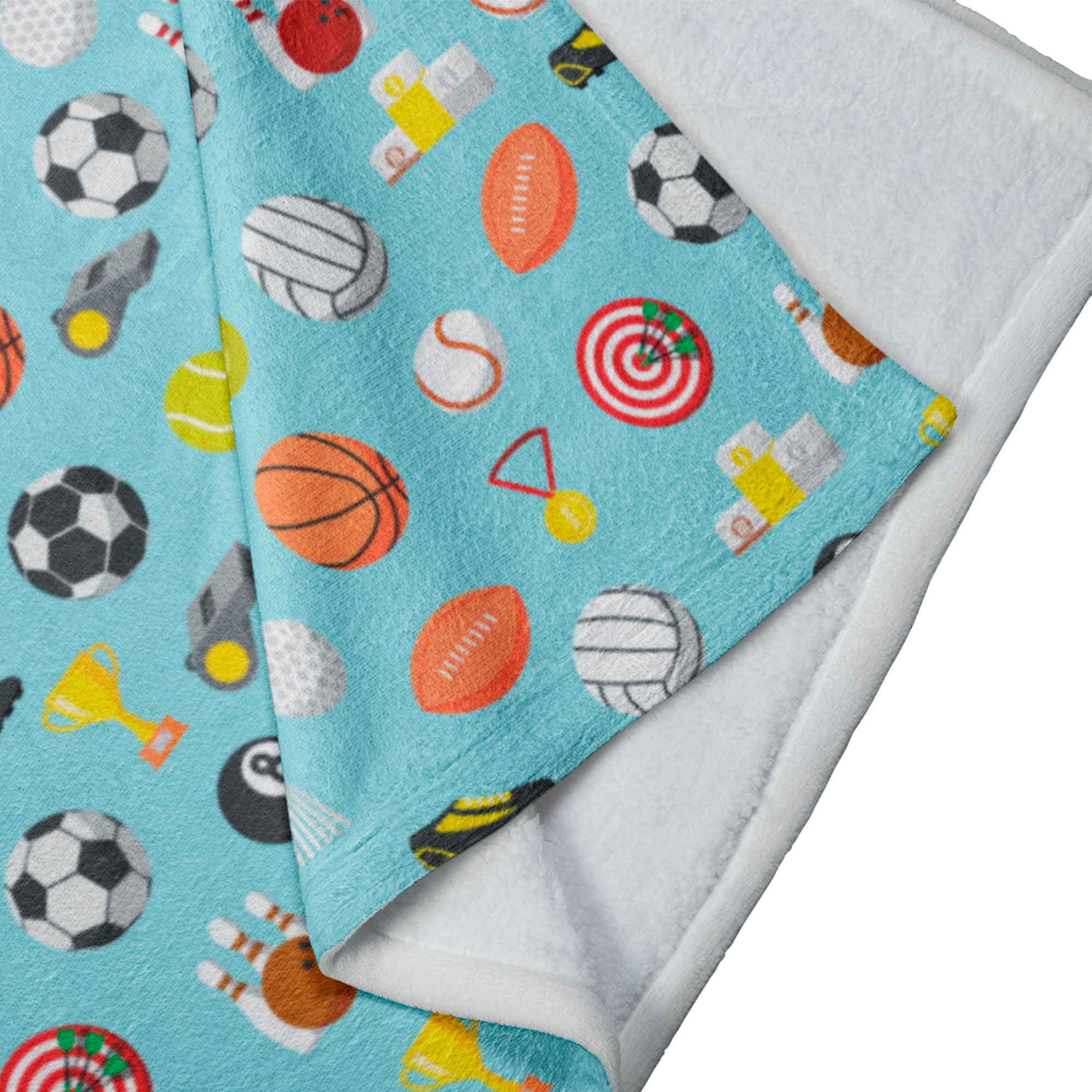 Cobija Manta Frazada Diseño De Balones Verde Ultra Suave Y Ligera Alta Calidad.