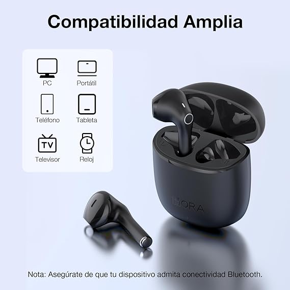 Hora Audifonos Bluetooth Inalambricos, Mini Auriculares