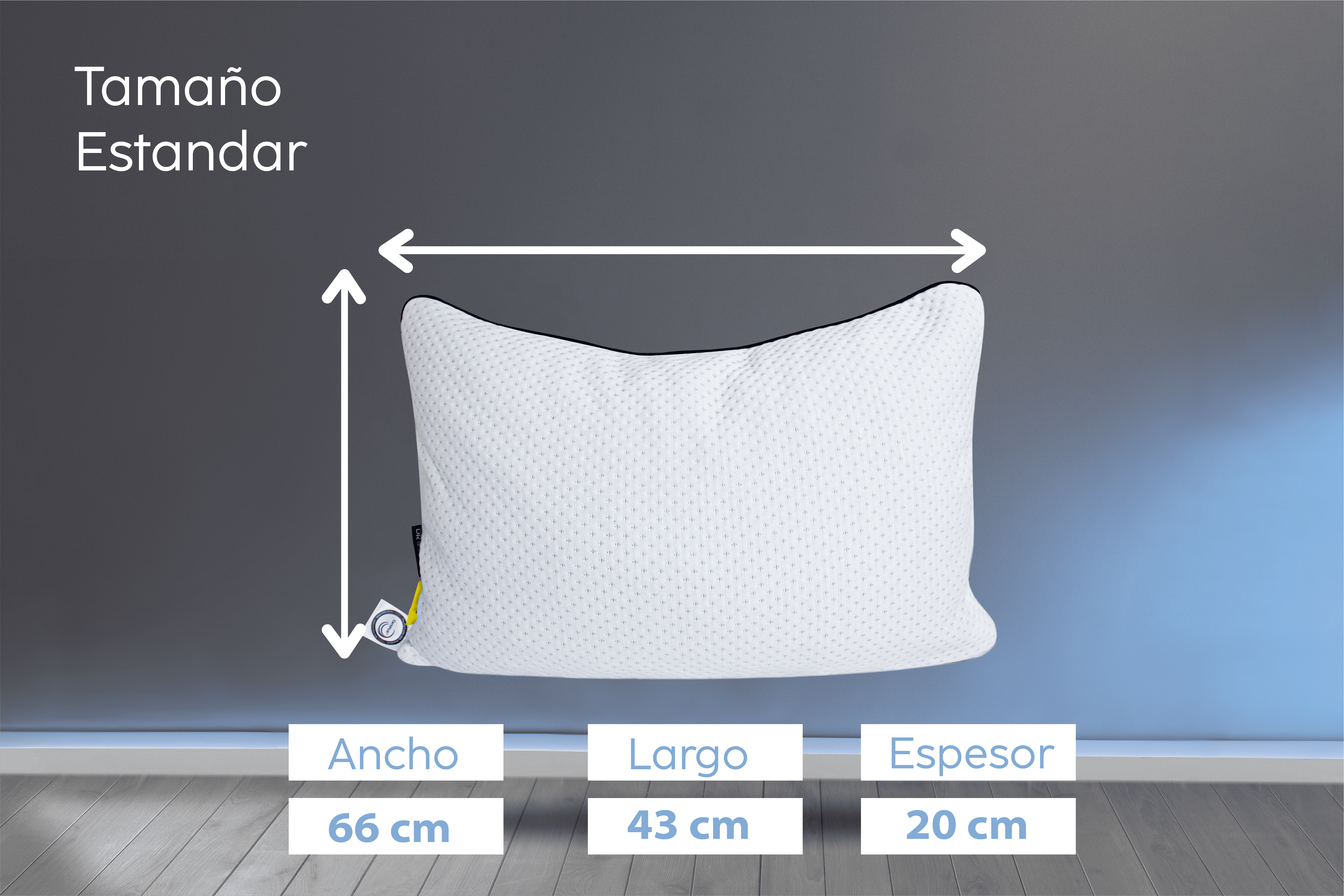 Duo Almohada NUBE Estandar | 66 x 43 x 20 | Memory Foam | DR JOOHN