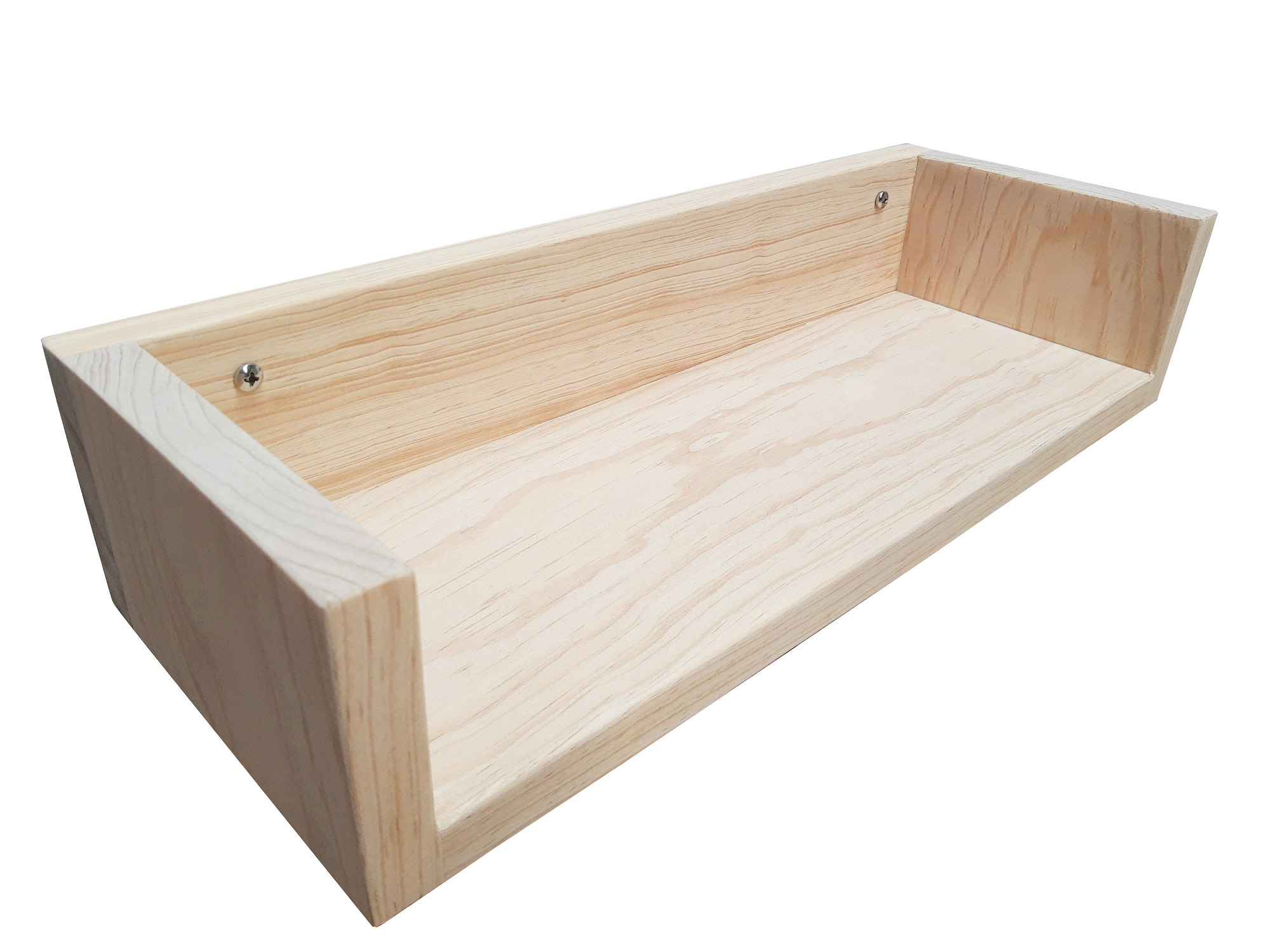 Repisa Abierta 40 cm Madera De Pino Sin Pintar.