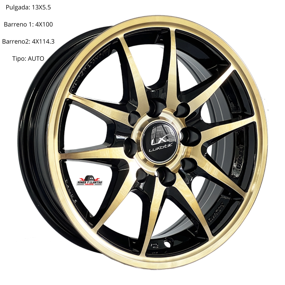 Rines 13 Deportivos 4/100/114 Chevy Tsuru Golf Jetta Matiz