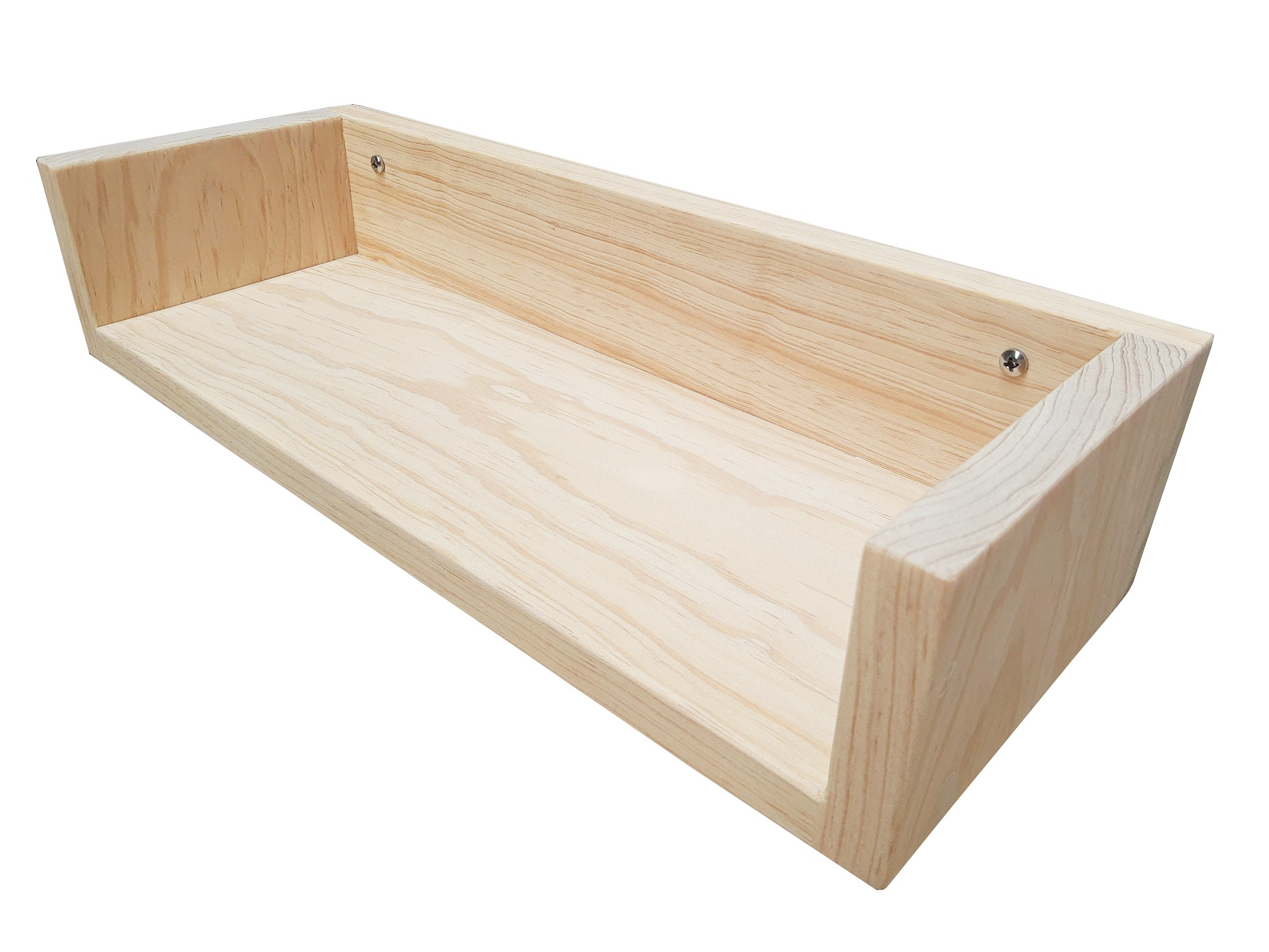 Repisa Abierta 40 cm Madera De Pino Sin Pintar.