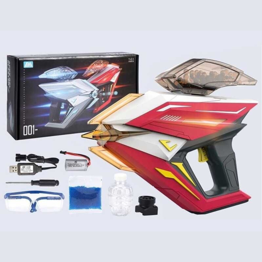 Pistola Eléctrica Juguete Lanzador Hidrogel Apex Tracer Halo,Gel Blaster, Juego de Equipo Disparo de Proyectiles de Hidrogel, Batería Recargable.