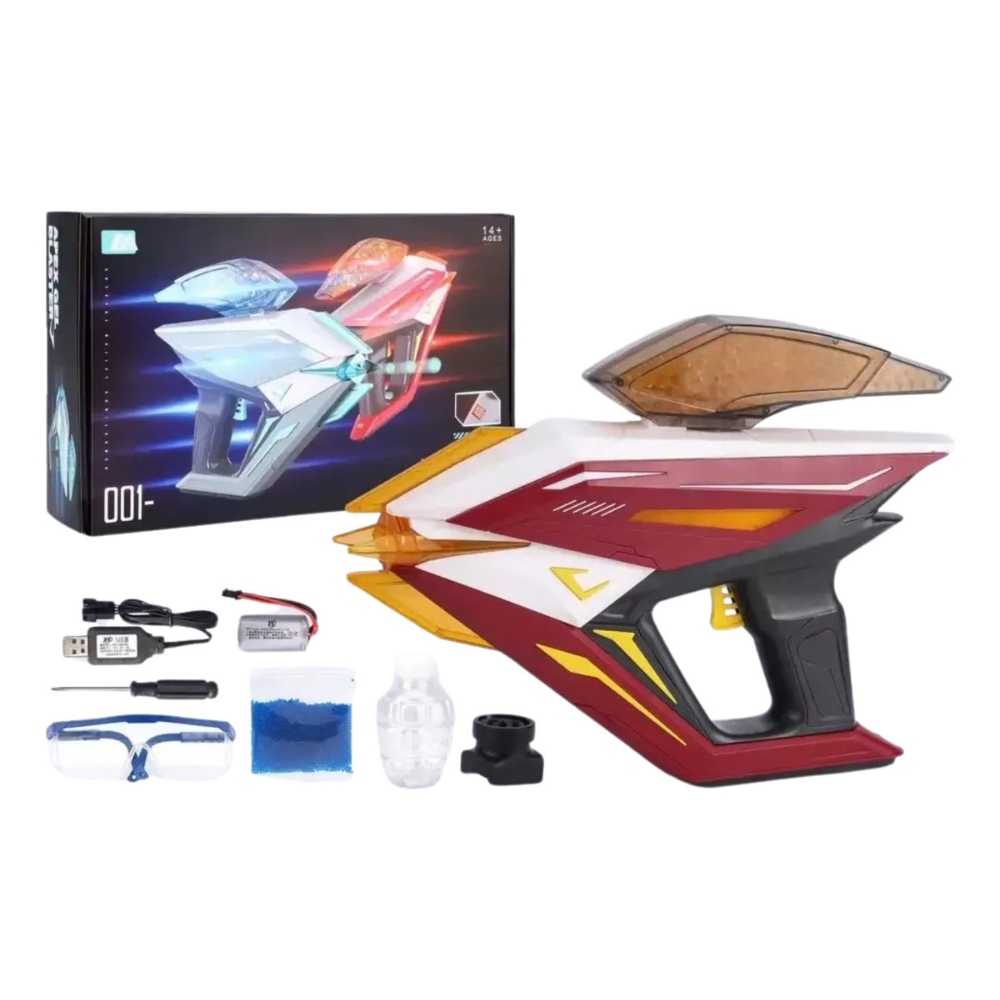 Pistola Eléctrica Juguete Lanzador Hidrogel Apex Tracer Halo,Gel Blaster, Juego de Equipo Disparo de Proyectiles de Hidrogel, Batería Recargable.