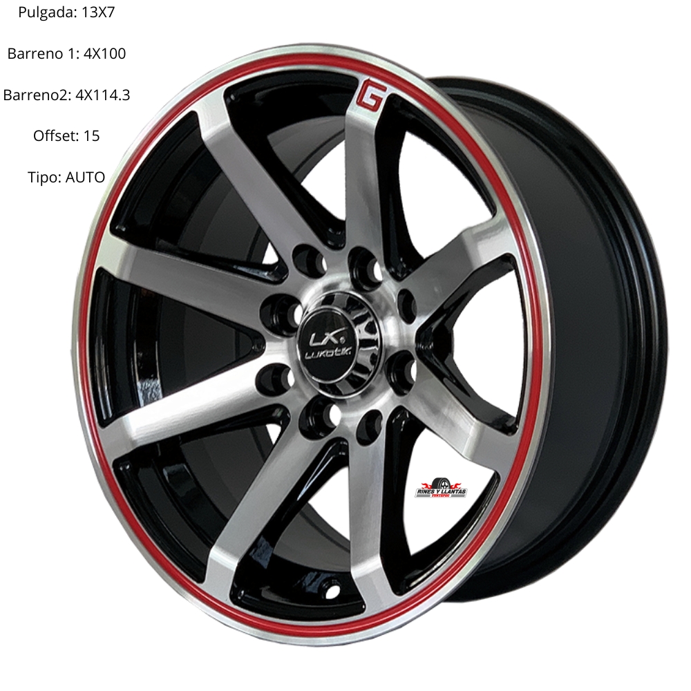 Rines 13 Deportivos 4/100/114 Chevy Tsuru Golf Jetta Matiz