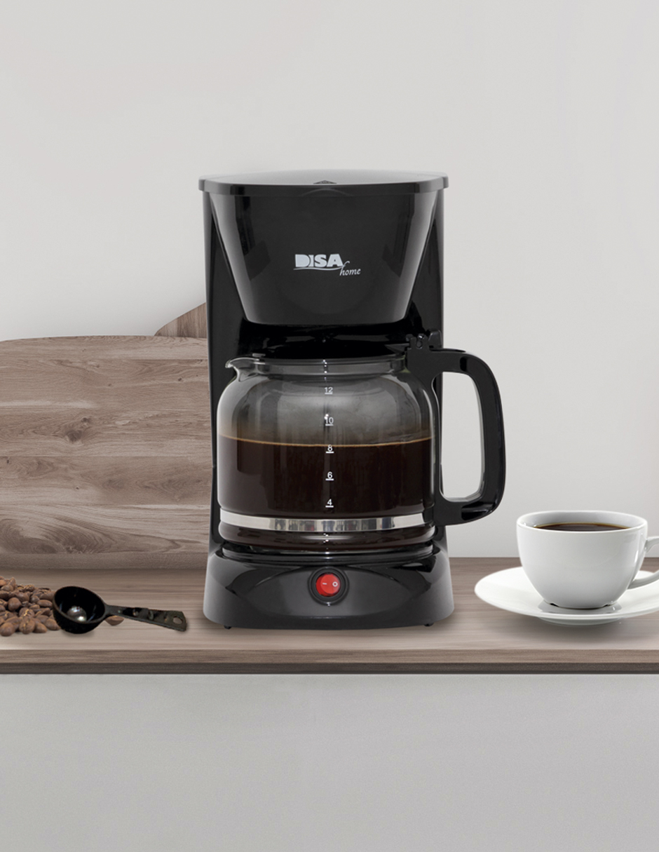 Cafetera Disa Home 12 Tazas Sistema Antigoteo Con Filtro 
