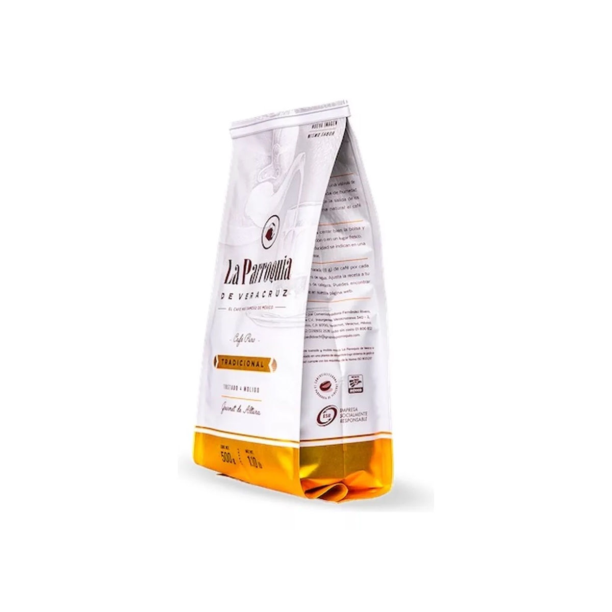 La Parroquia Café 100% Puro, Tostado, Molido, 1/2 Kg