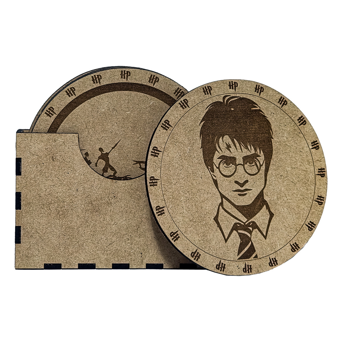 Portavasos Tipo Harry Potter 6 piezas Mdf
