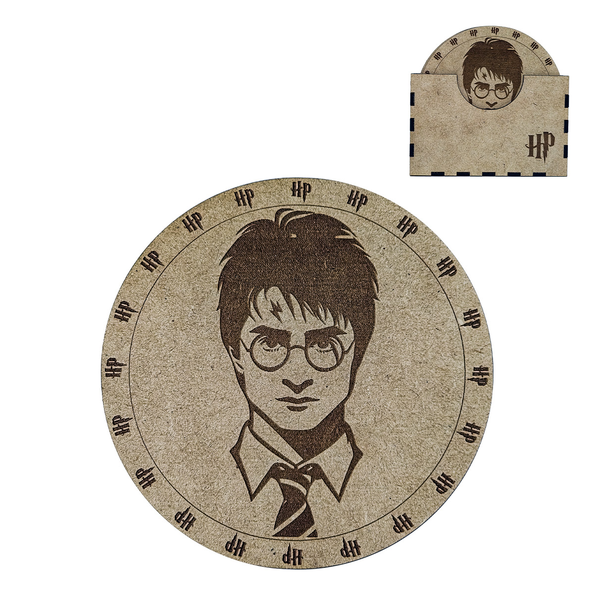 Portavasos Tipo Harry Potter 6 piezas Mdf