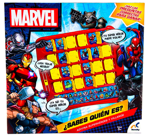 Novelty, ¿Sabes Quién Es?, Marvel, Juego de Mesa, Máxima Calidad, Juegos Clásicos y Tradicionales