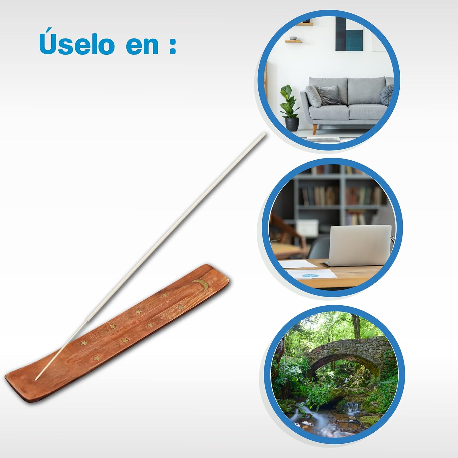 BIOPURE - Incienso Repelente - ahuyenta Mosquitos, Moscas y Otros Insectos - Ideal para Salas, Habitaciones, oficinas, spas y más - Poderoso y Relajante Aroma Herbal - 30 Piezas..