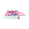 Alberca De Pelotas Cuadrada + Rampa Y Escalera + 50 PELOTAS DE REGALO Color Perla Rosa Estimulación Temprana 