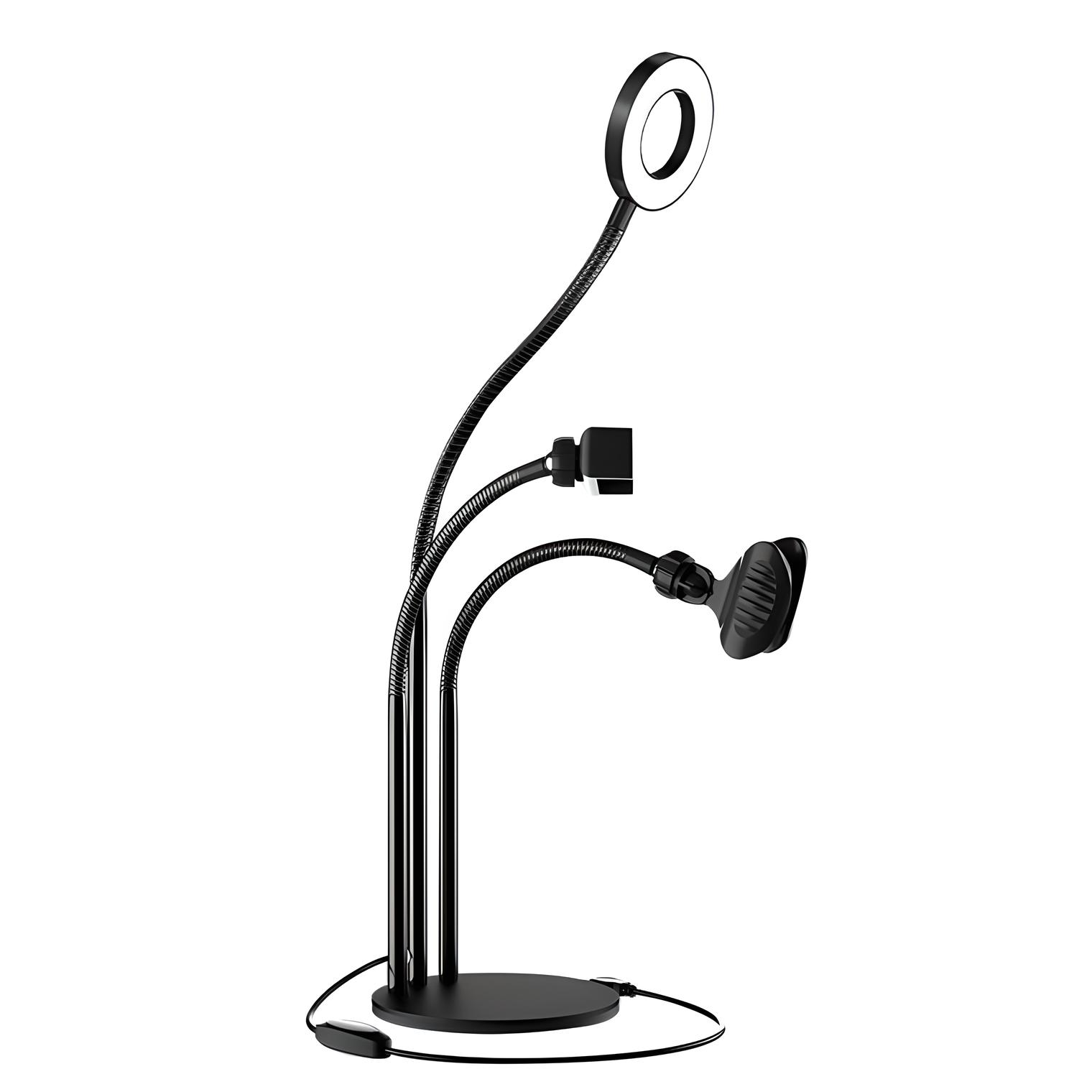 Aro Anillo De Luz Led Para Selfie Celular Telefono Mircofono