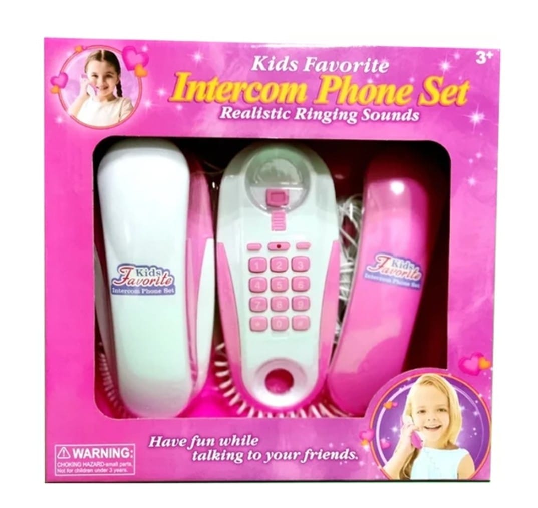 Set Juguete Telefono Doble Intercom Para Niñas