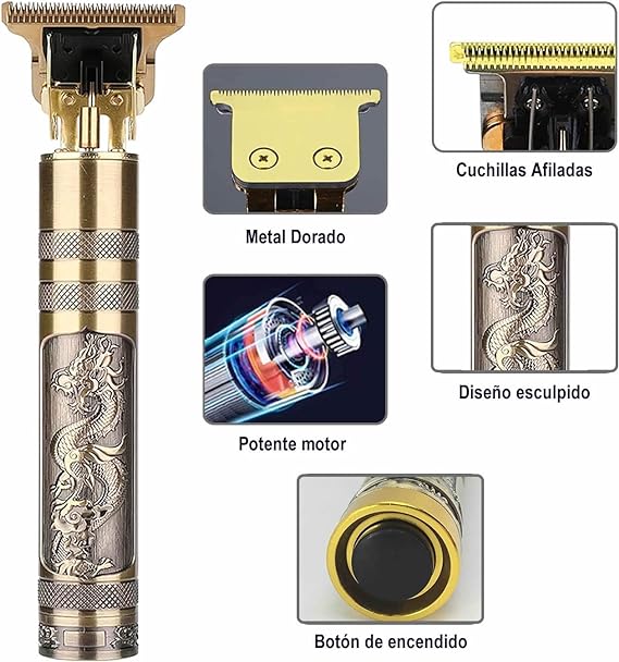 Rasuradora para Hombres T9, Alta Capacidad Cortadora de Cabello con T Precisión Cuchilla, Tipo-C Eléctrica Maquina Cortar Pelo Baja Frecuencia Ruido Bajo para Recortar Barba y Cabello