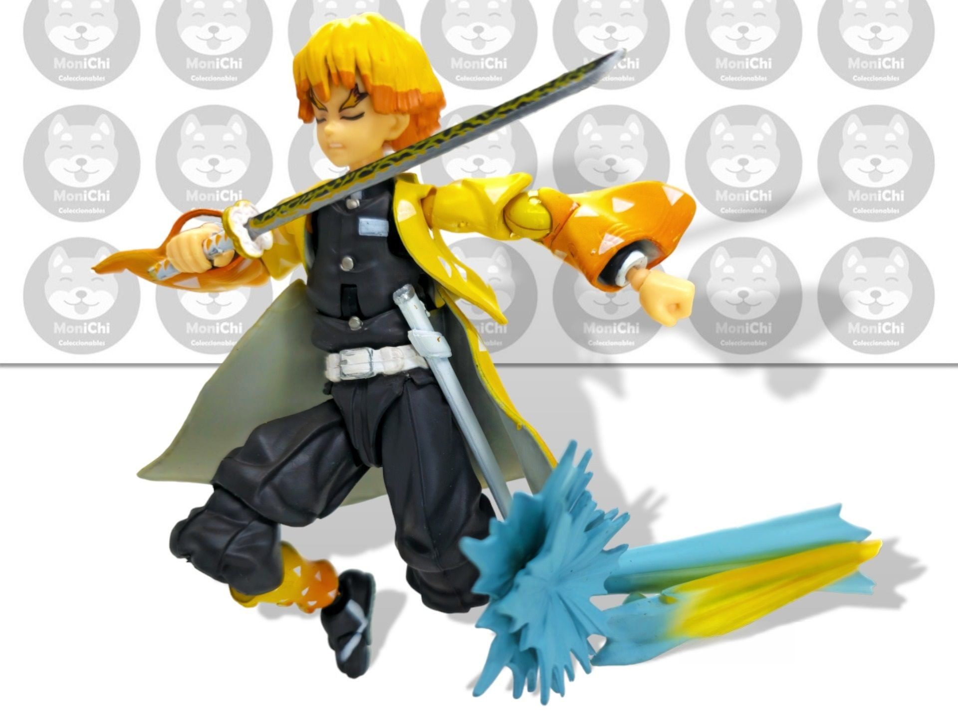 Zenitsu Agatsuma Kimetsu Yaiba 522 Figma Demon Slayer Figura Anime