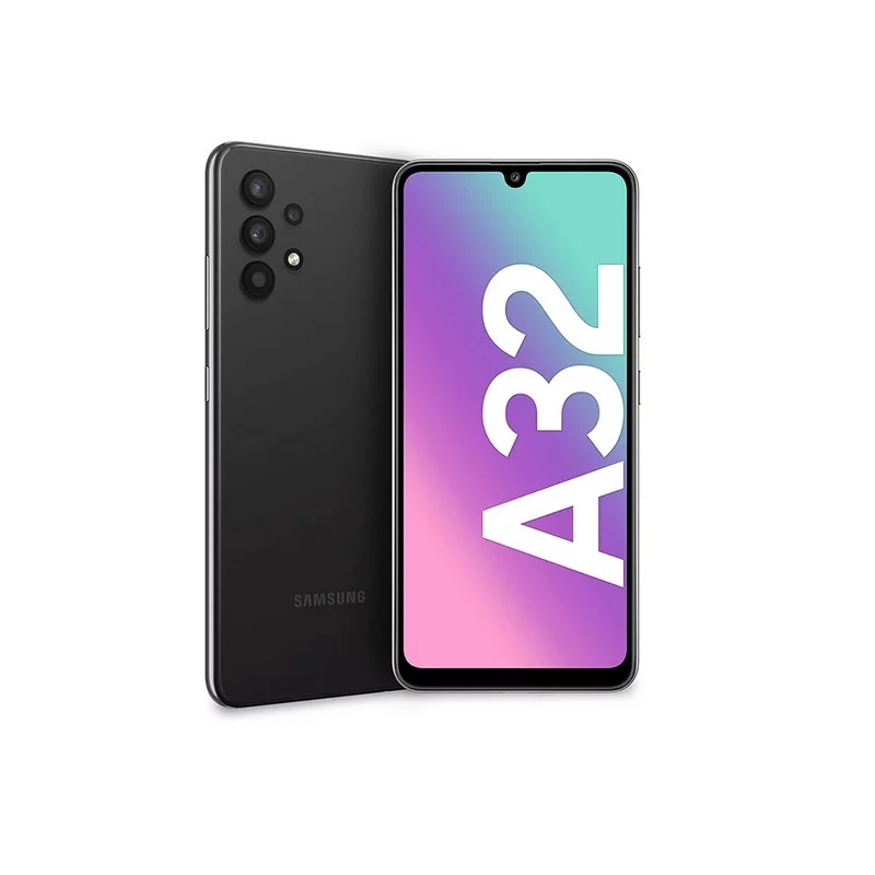 Celular Samsung Galaxy A32 Negro, Memoria de 128GB y 4GB de RAM, Desbloqueado, Equipo Clase A, Reacondicionado. 